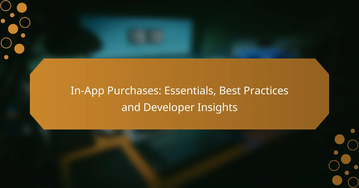 In-App Purchases: Essentials, Best Practices and Developer Insights