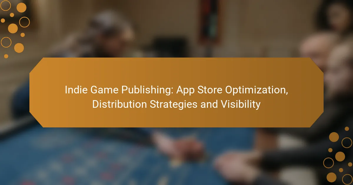Indie Game Publishing: App Store Optimization, Distribution Strategies and Visibility