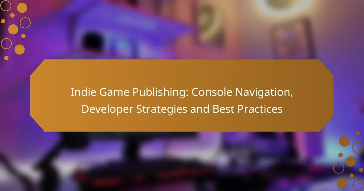 Indie Game Publishing: Console Navigation, Developer Strategies and Best Practices
