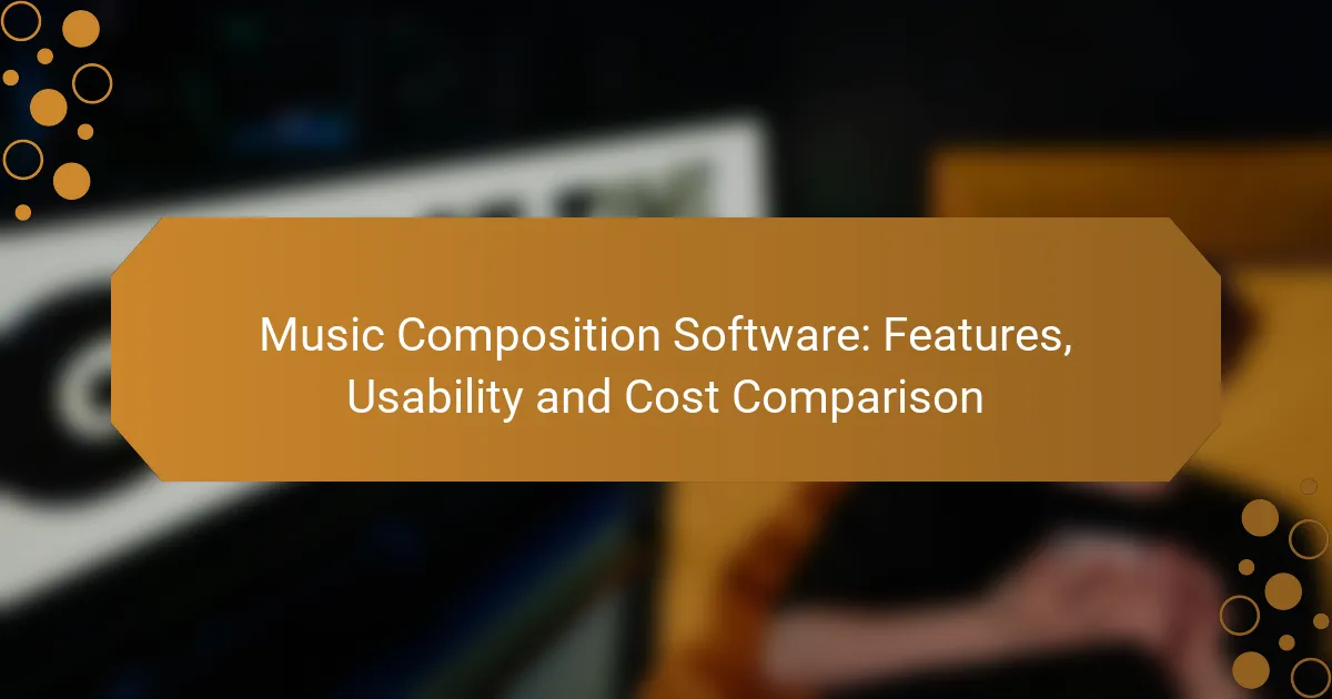 Music Composition Software: Features, Usability and Cost Comparison